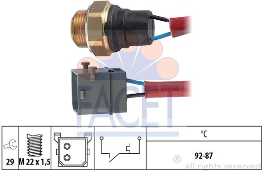 Switch cooling fan 7.5144 (FACET)