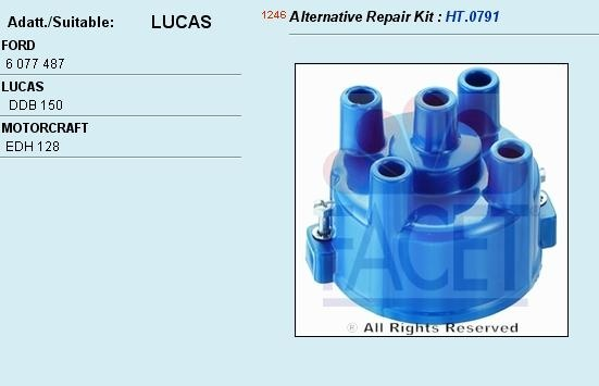 Distributor cap 2.8083 (FACET)