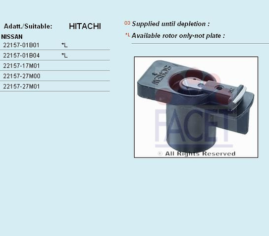 Distributor rotor 3.7967 (FACET)