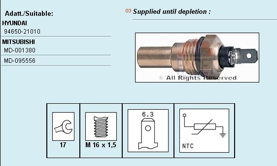 Sensor water temperature 7.3043 (FACET)