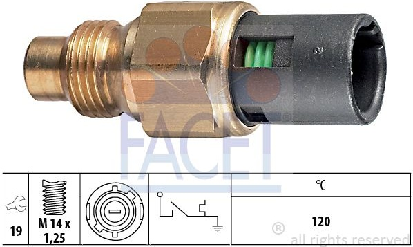 Sensor water temperature light 7.4048 (FACET)