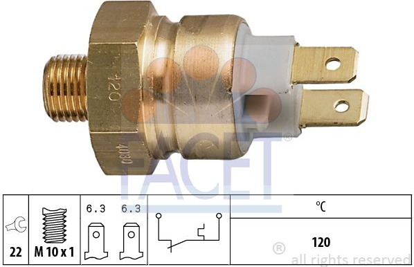 Sensor water temperature light 7.4080 (FACET)