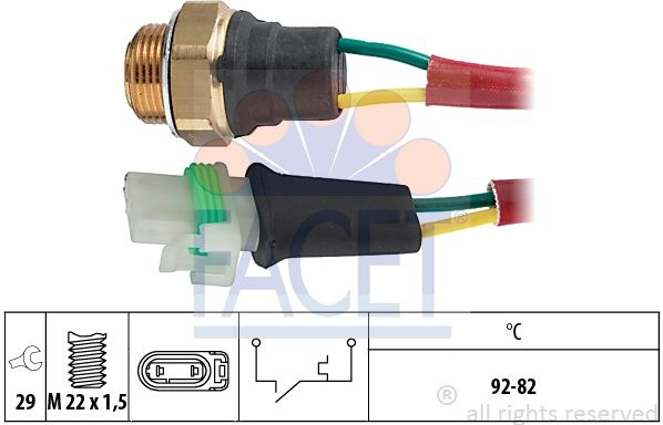 Switch cooling fan 7.5127 (FACET)