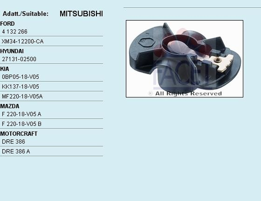 Distributor rotor 3.8331/35 (FACET)