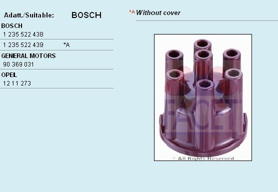 Distributor cap 2.7530/28 (FACET)