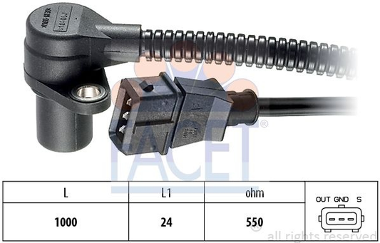 Sensor crankshaft position 9.0164 (FACET)