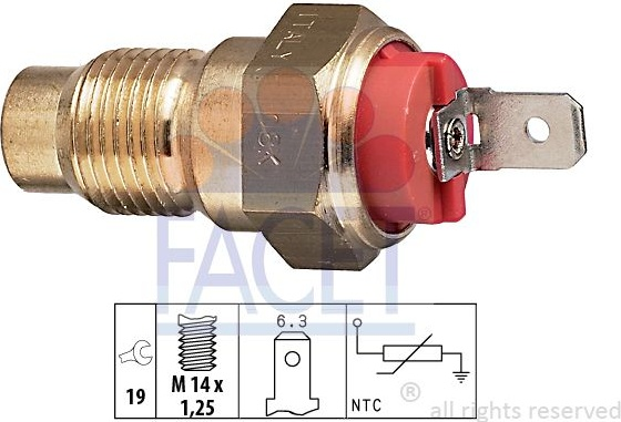 Sensor water temperature 7.3203 (FACET)