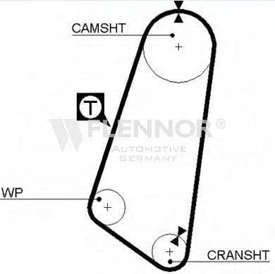 Engine Timing Belt 41104X15 (FLENNOR)