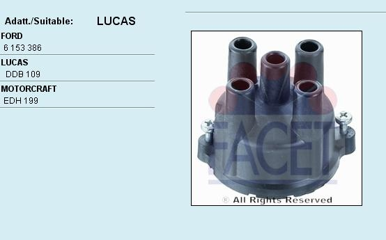 Distributor cap 2.8096 (FACET)