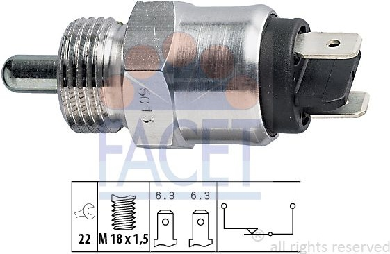 Switch reverse light 7.6013 (FACET)