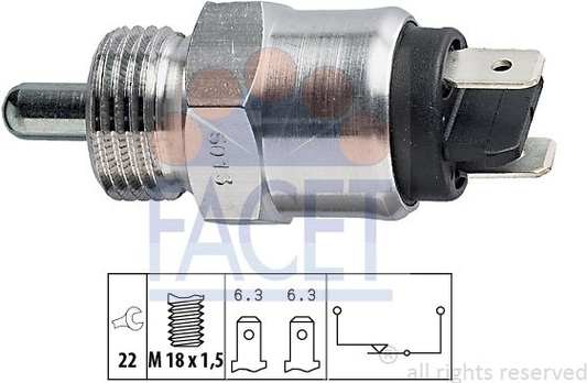 Switch reverse light 7.6013 (FACET)