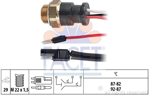 Switch cooling fan 7.5601 (FACET)